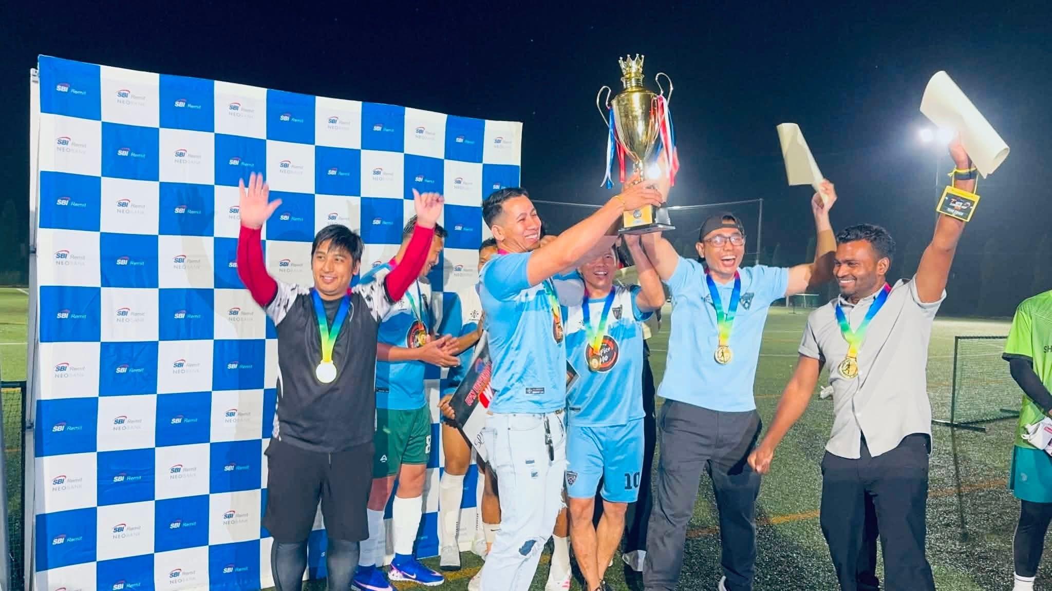 Veterans trophy moment